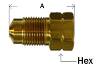 Metric Inverted Flare Adapter Diagram